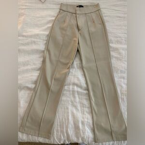 Zara Coated Slacks with High Waist